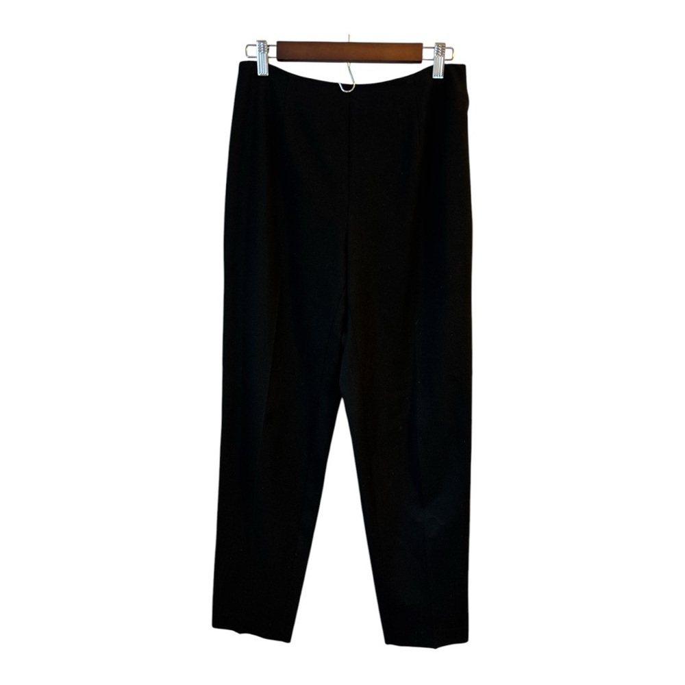 Talbots Black Tapered Dress Pants Side Zipper Woman’s Size 10